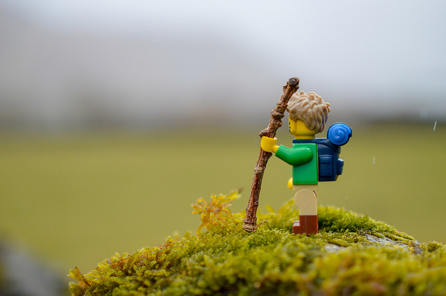 LEGO hiker in the Lake District