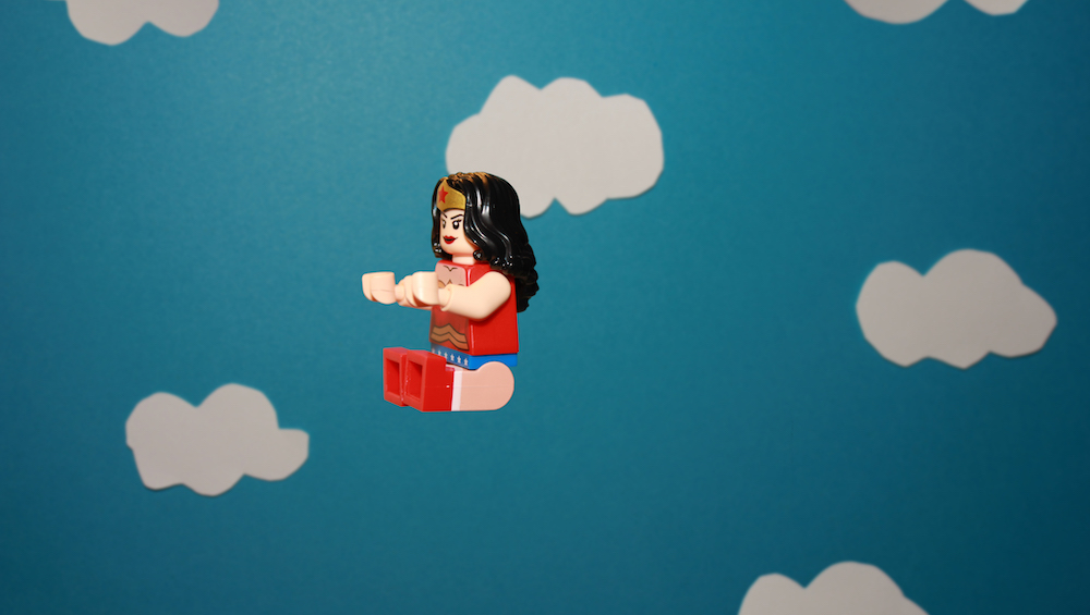 LEGO Wonder Woman in her Invisible Jet by James Garcia