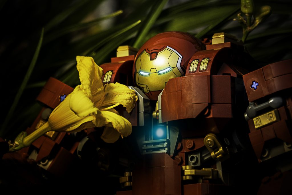 Hulkbuster stops to smell the flowers