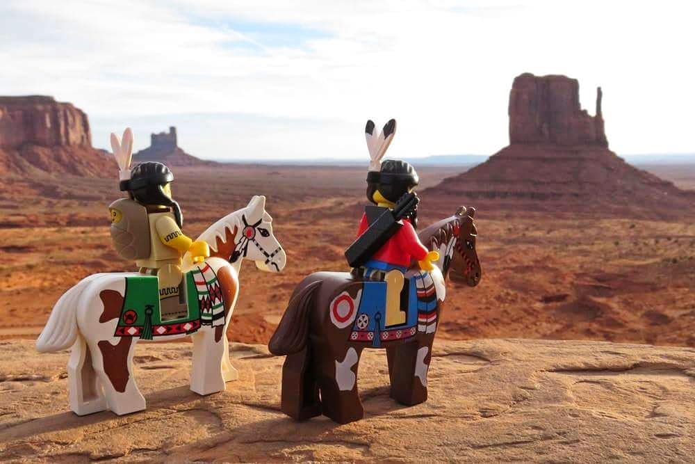 Native American landscape LEGO by legofanpix