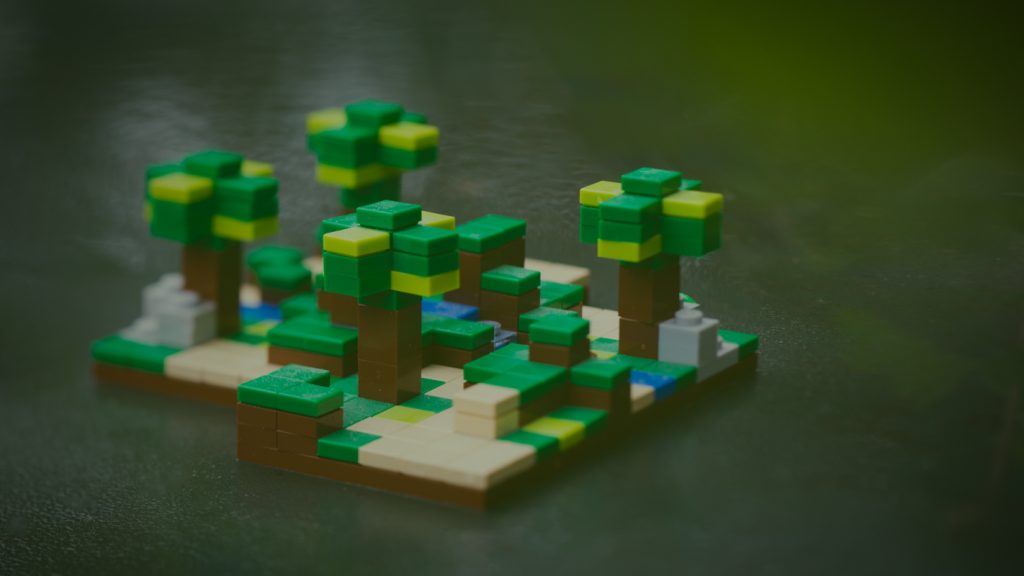 LEGO Minecraft Landscape Photography by Kristina Alexanderson