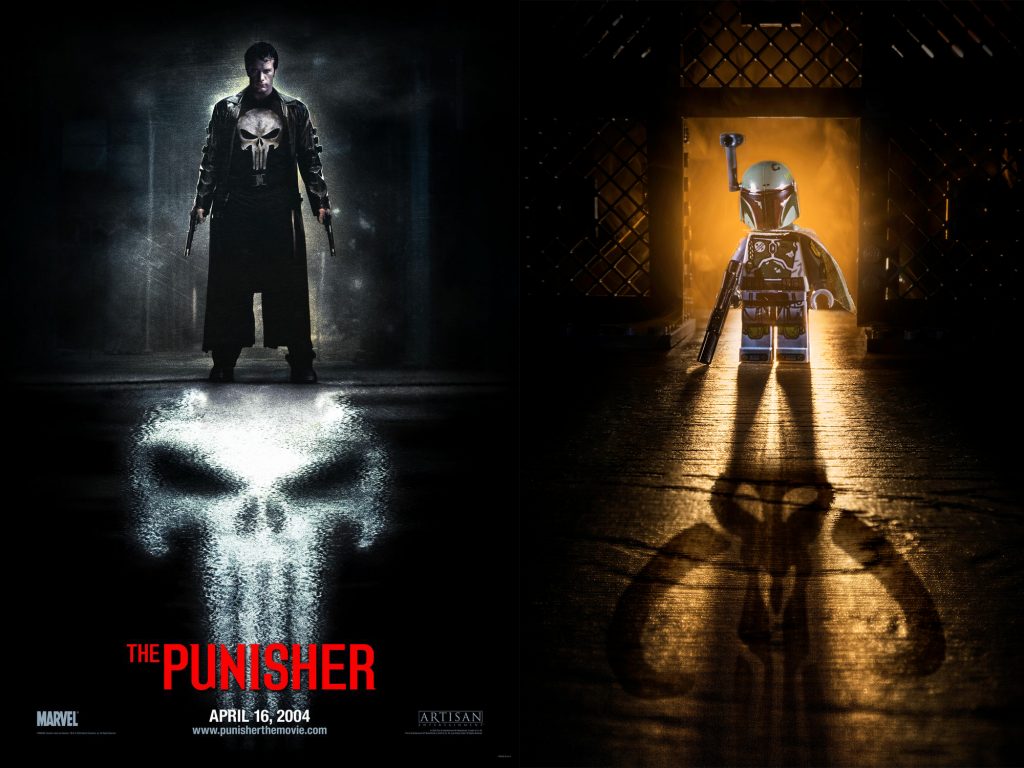 Punisher Movie Poster that inspired a Boba Fett image.