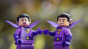Batman Movie Series 2 Giveaway: "Wonder Twin powers activate!" "Shape of a giveaway!" "Form of some fun!"