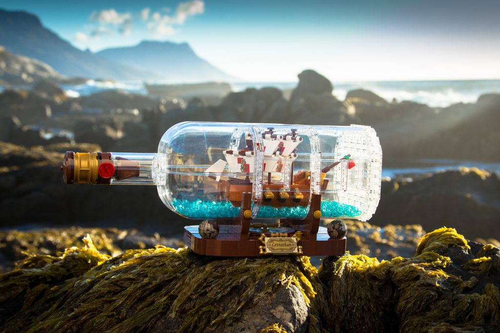 Robert Whitehead Ship in a bottle landscape smaller – Toy Photographers