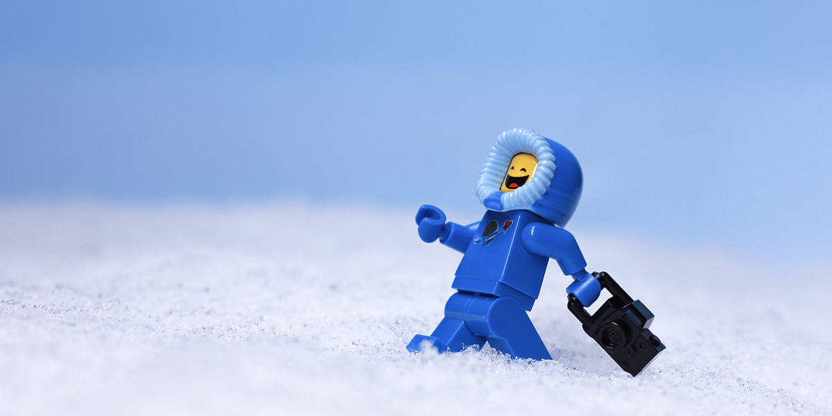 Snow happy LEGO figure