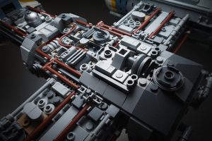 Detail of greeble of LEGO UCS Y-Wing by Avanaut