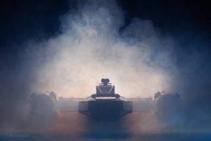 LEGO UCS Y-Wing engulfed in smoke by Avanaut