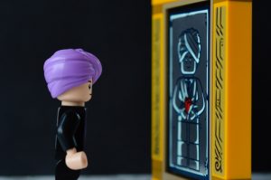 LEGO Quirrel and the Mirror of Erised