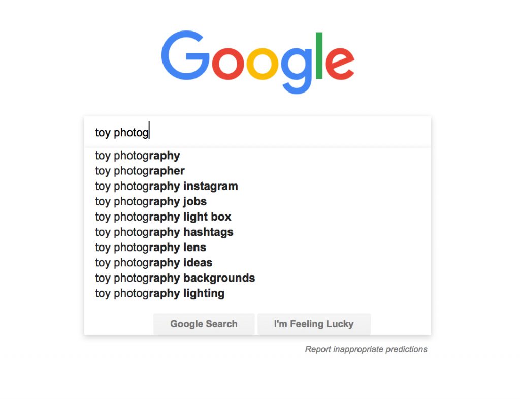 google - Toy Photographers