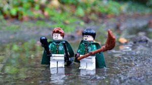 LEGO Slytherin Quidditch players