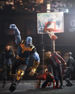 Thanos End Game Avengers Basketball photo by Jax Navarro PlasticAction