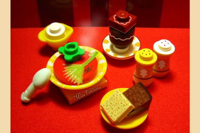 Vegetable soup in bricks