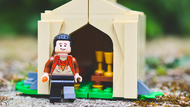 LEGO Viktor Krum leaving the tent