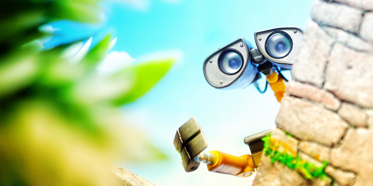 Wall-E finding Eve