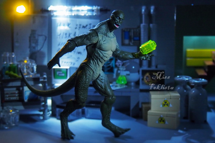 The scientist turned into a Lizard
