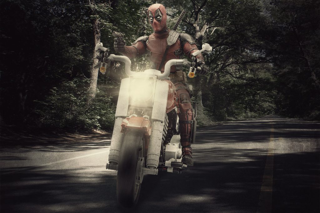 Deadpool on the Fat Boy