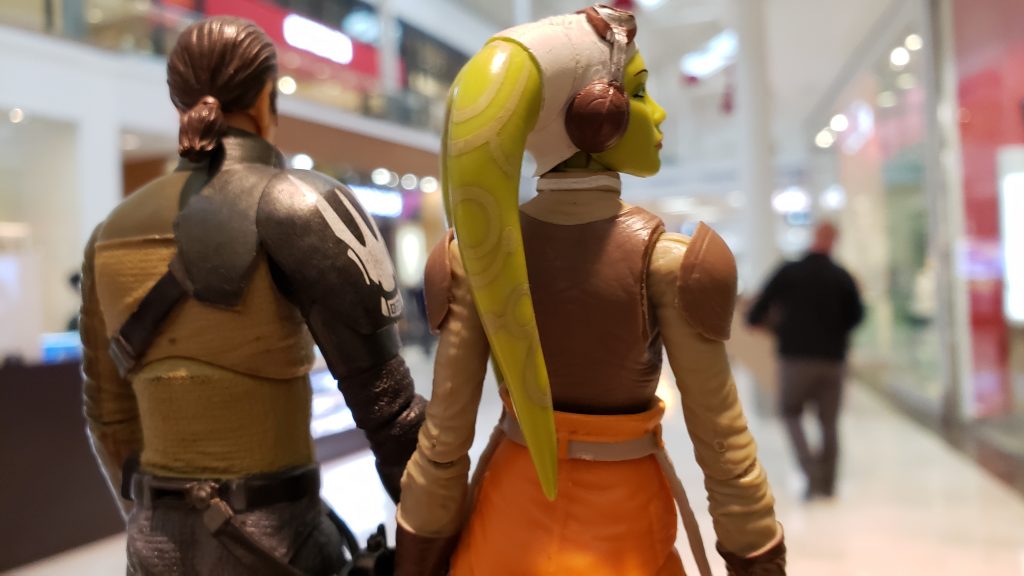 Kanan and Hera at the mall by @teddi_toyworld