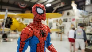 Spidey at the air museum by @teddi_toyworld