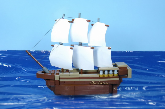 the ship in the sea
