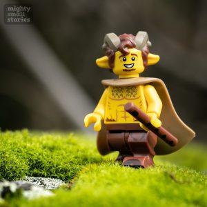 Vernly the LEGO Faun in the Woods by Teddi Deppner