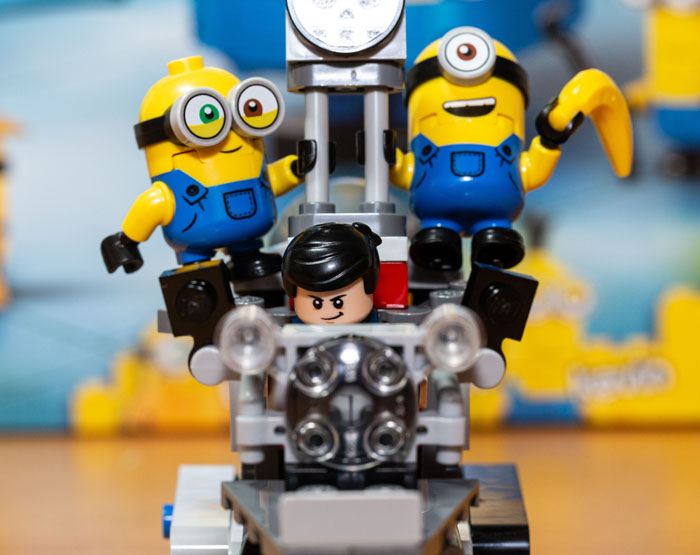 Gru and Minions on the Unstoppable Bike