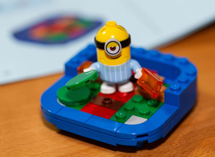 Lego Minifig minion building his Lair