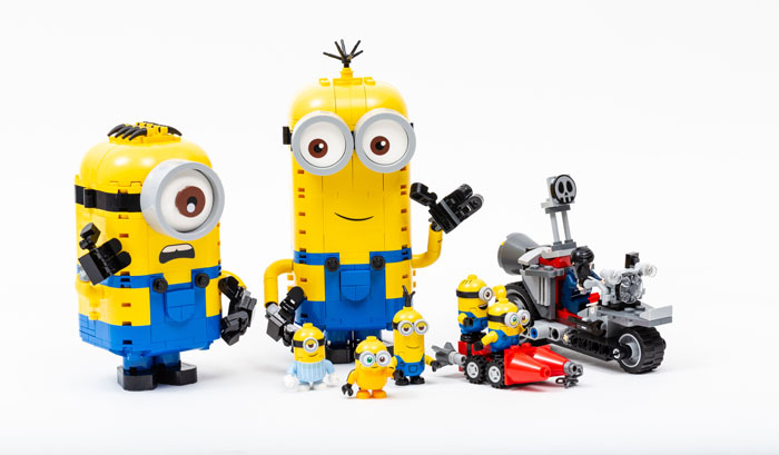 Brick-built Minions and the Unstoppable Bike