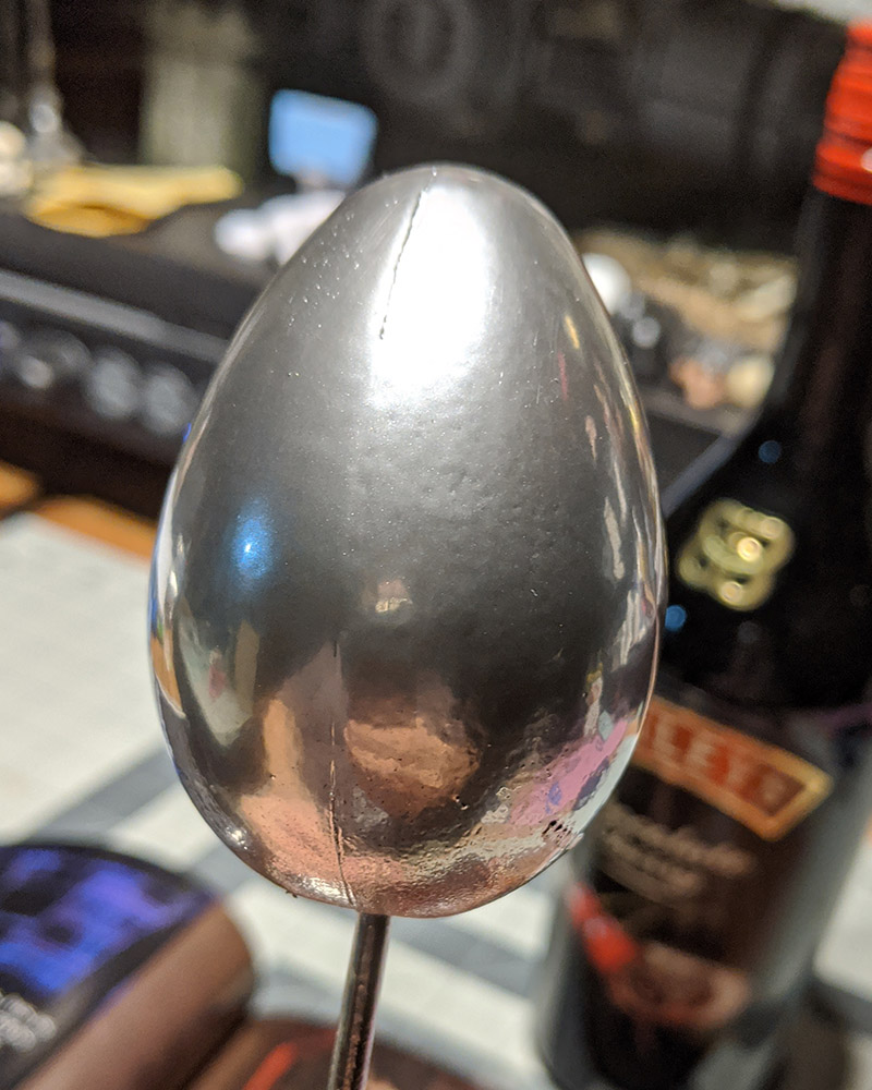 Silver egg of death to act like a bullet shot from a gun.