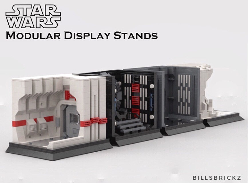 LEGO MOC Star Wars display stands by @billsbrickz