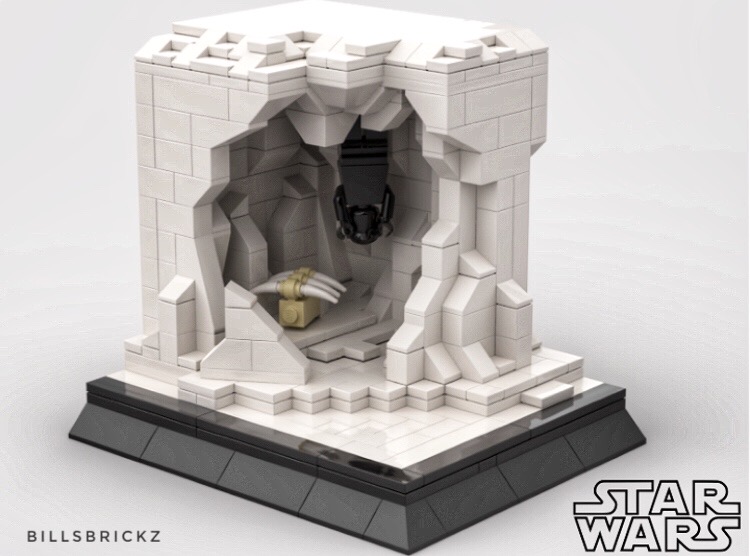 Star Wars Wampa cave LEGO MOC by @billsbrickz
