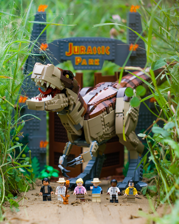 T rex rampage store lego