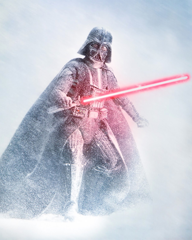 Darth Vader in the snow
