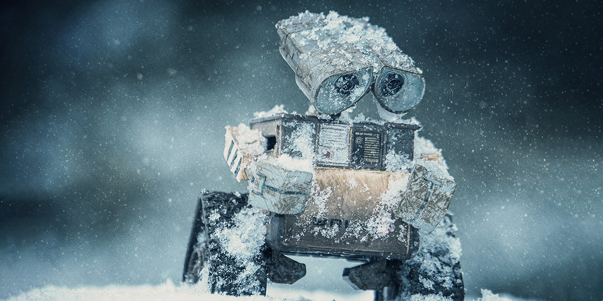 Wall-E in the snow
