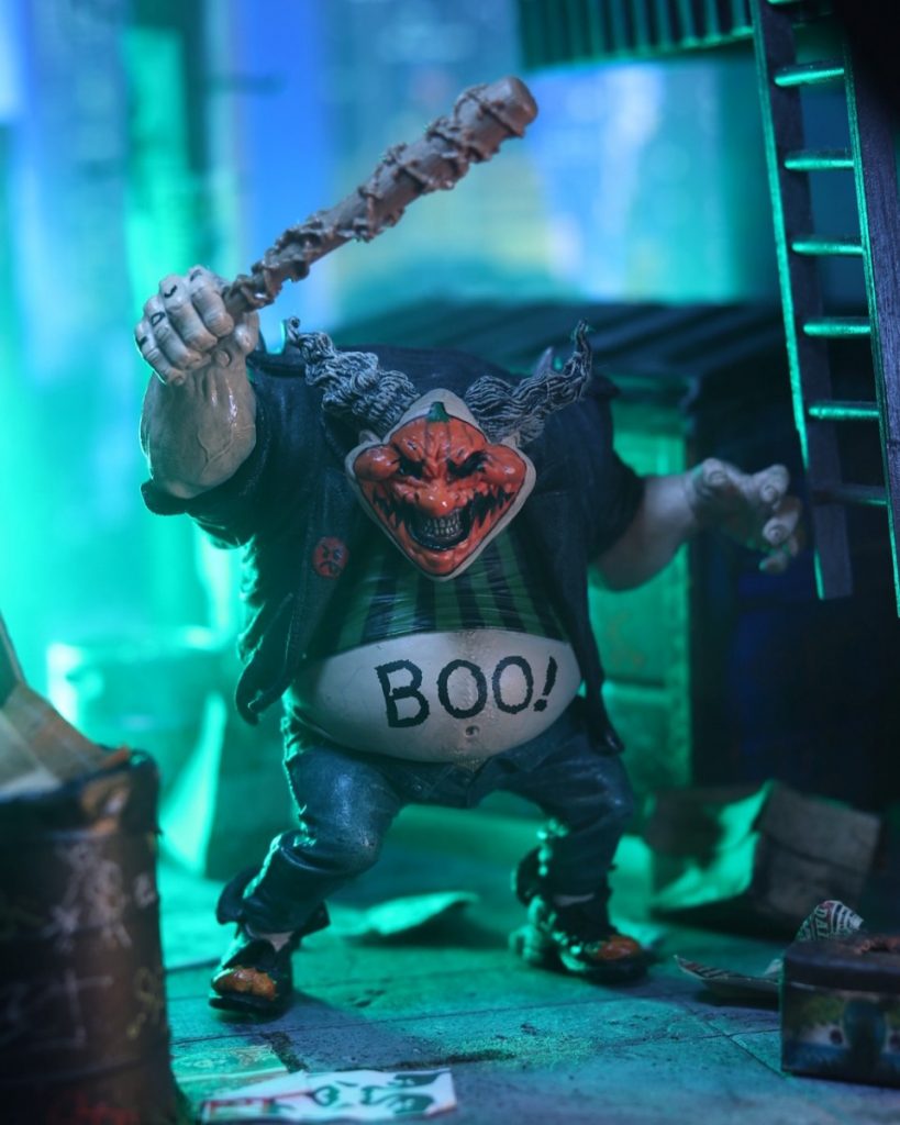 McFarlane Toys Spawn Violator clown action figure with Halloween face and BOO! belly by Carlos Mariscal @cmariscal