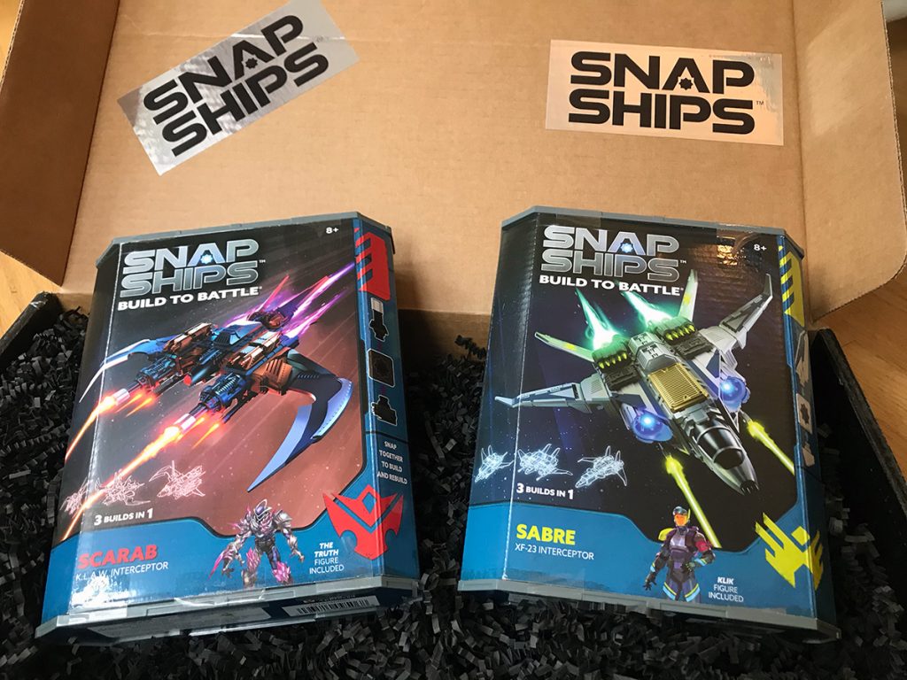 Snap Ships packaging boxes