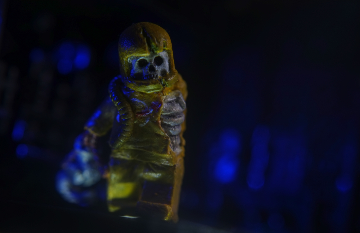 A zombie astronaut figure