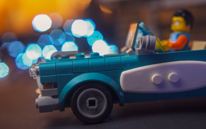 LEGO vintage tourquise car
