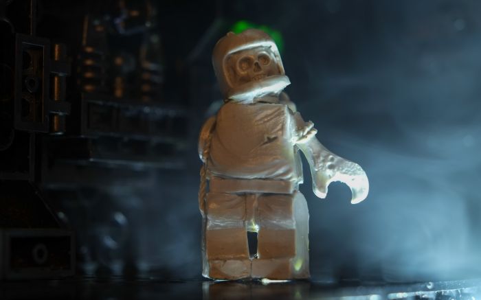 A zombie astronaut figure