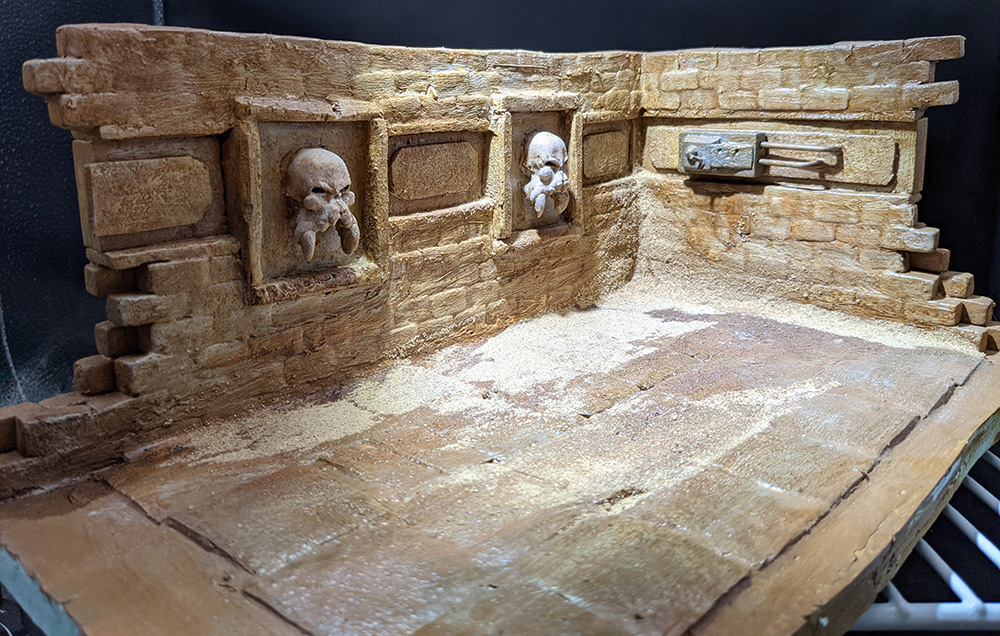 The diorama as built