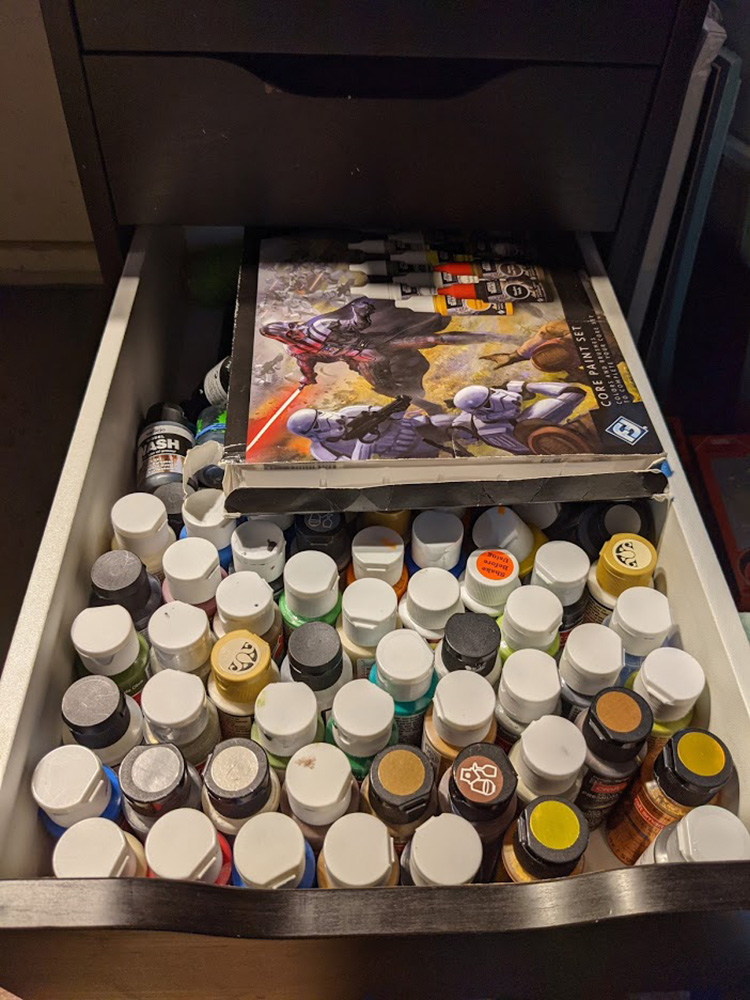 My paint drawer
