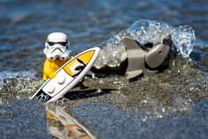 LEGO Stormtrooper Skimboard Session