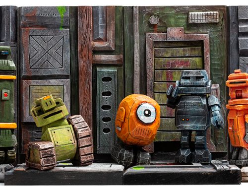Hobby vs. Hobby: Hand-Carved Robots for Toy Photography