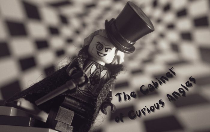 Lego minifigure stylized as the Dr. Caligari