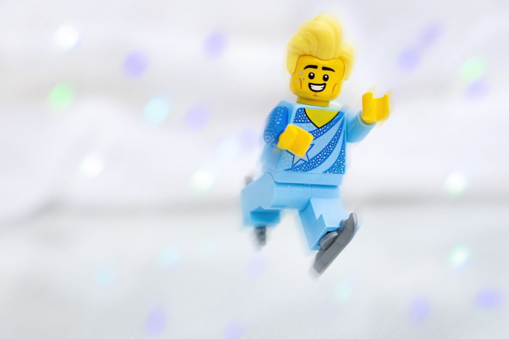 LEGO figure skater minifigure