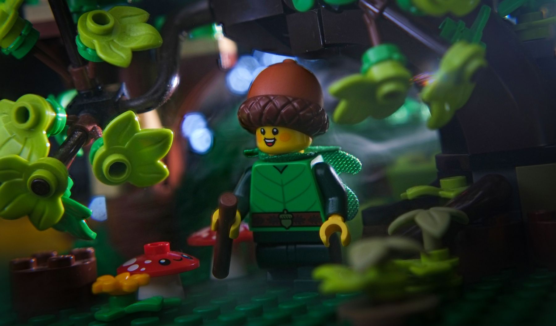 LEGO forest spirit boy minifigure