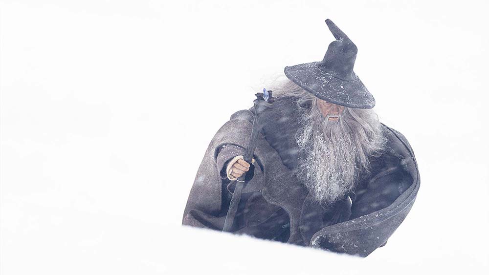 Gandalf in the snow