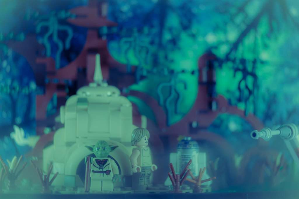 Overview of Dagobah Jedi Training 75330 set.