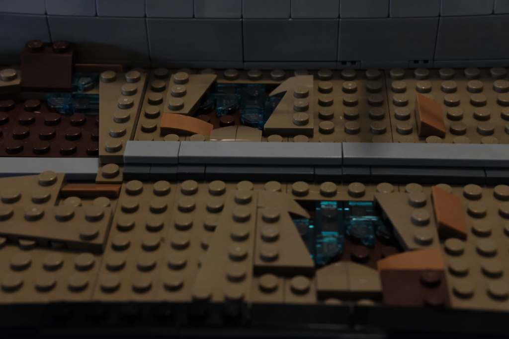 LEGO T.Rex Breakout footprints 