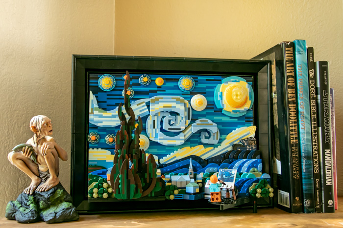 Lego Starry Night with books