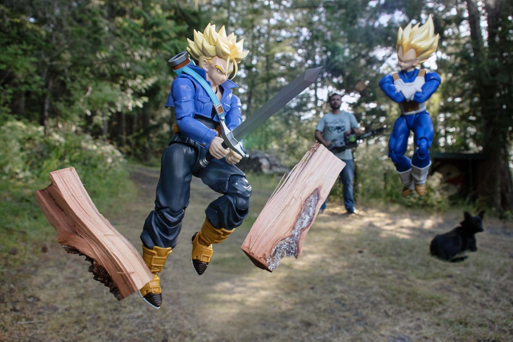 Bandai-SHF Dragon Ball Super Saiyan Trunks Figura de Ação Anime